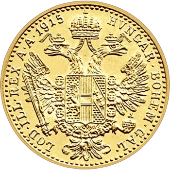 Златна монета 1 Австрийски дукат 1915