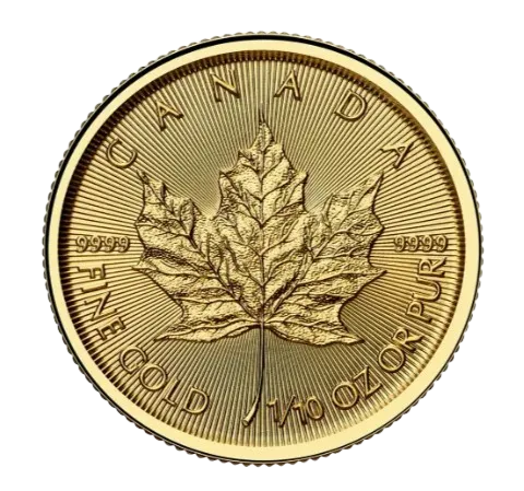 1/10 oz Златна монета Канадски Кленов Лист