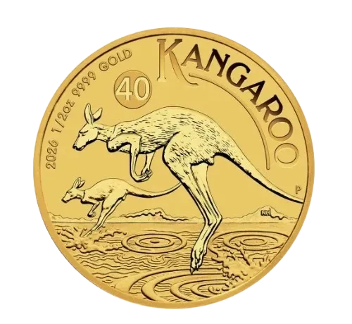 1/2 oz Златна монета Австралийско Кенгуру | 2026