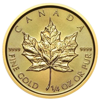 1/4 oz Златна монета Канадски Кленов Лист