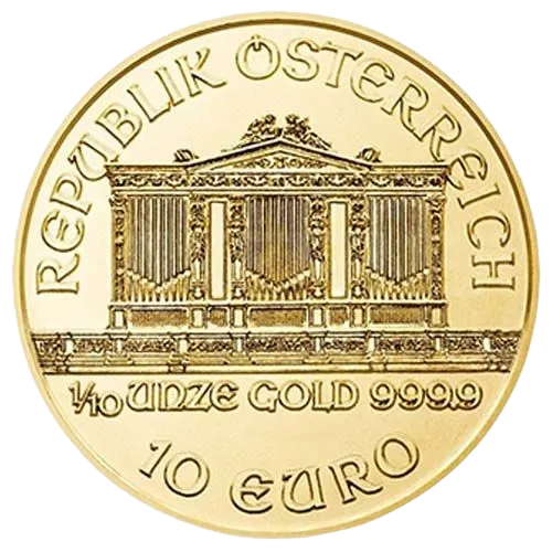 1/10 oz Златна монета Виенска Филхармония