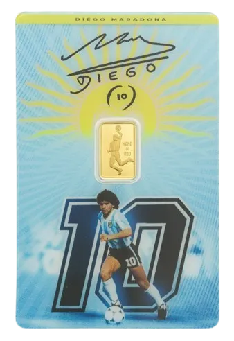1 гр. Златно кюлче PAMP | Diego Maradona 2026