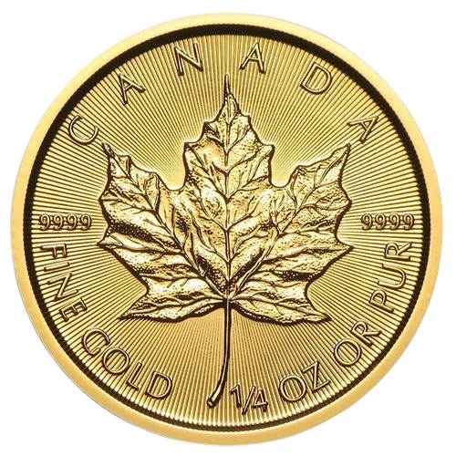 1/4 oz Златна монета Канадски Кленов Лист