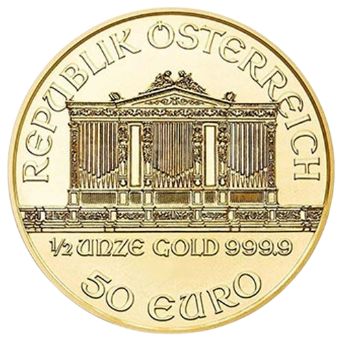 1/2 oz Златна монета Виенска Филармония