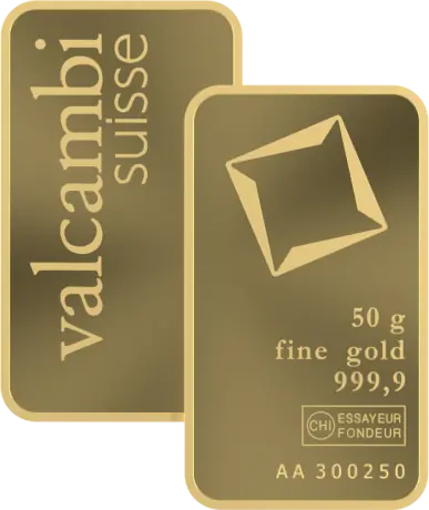 50 гр. Златно кюлче Valcambi